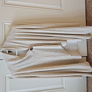 Tan Asymmetrical Button Cardigan